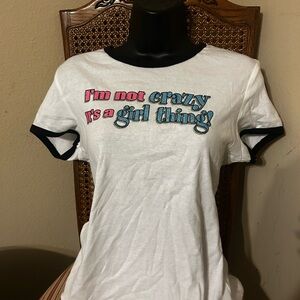 Y2K no boundaries graphic baby tee